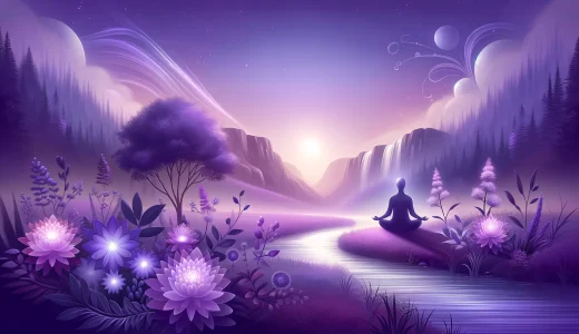 スピリチュアルと紫の調和：心と魂を癒す旅