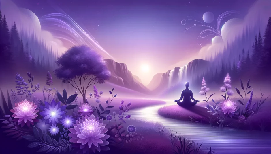 スピリチュアルと紫の調和：心と魂を癒す旅